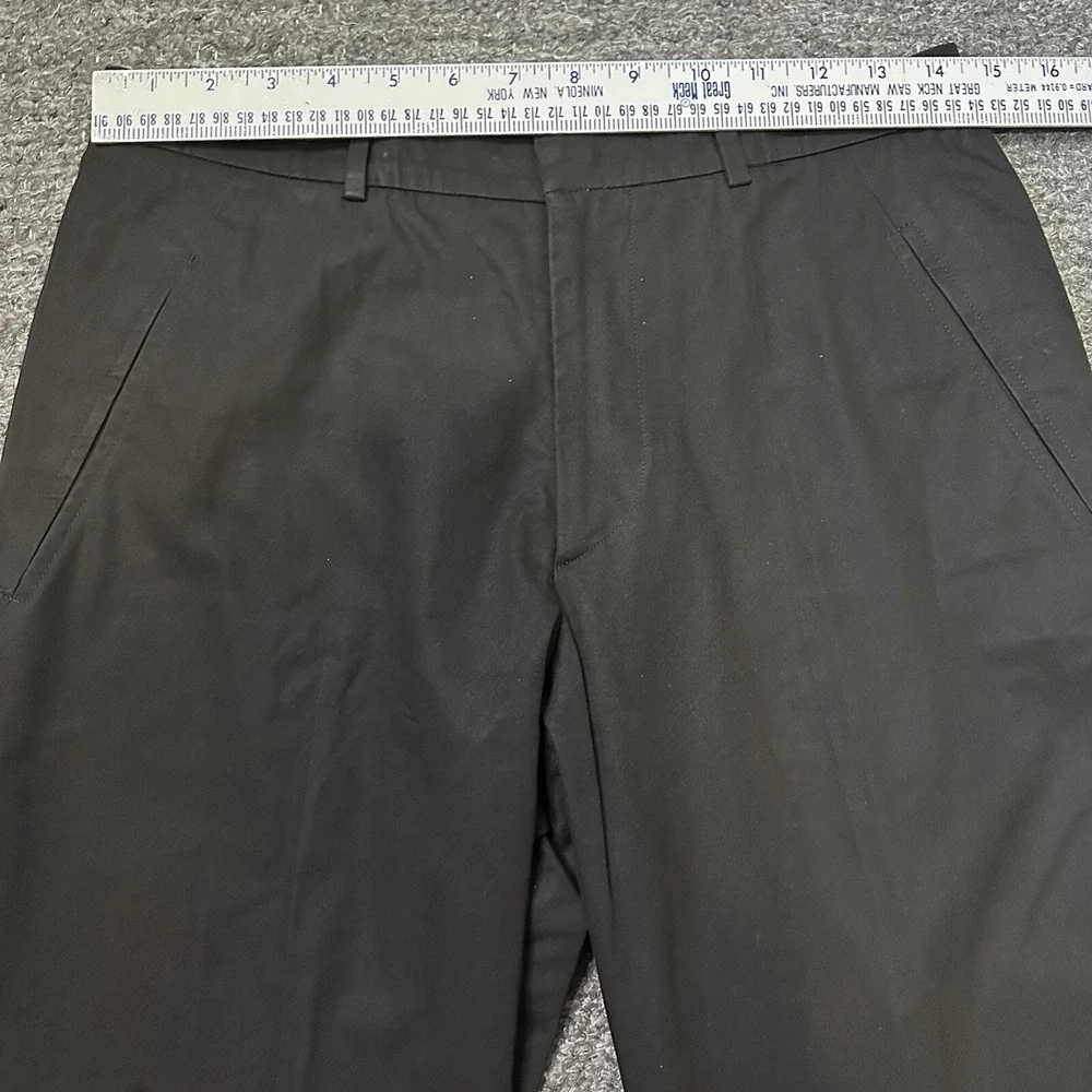 Gianni Versace Pants Women 29 Black Chinos Straight Leg Mid Rise Pockets Classic